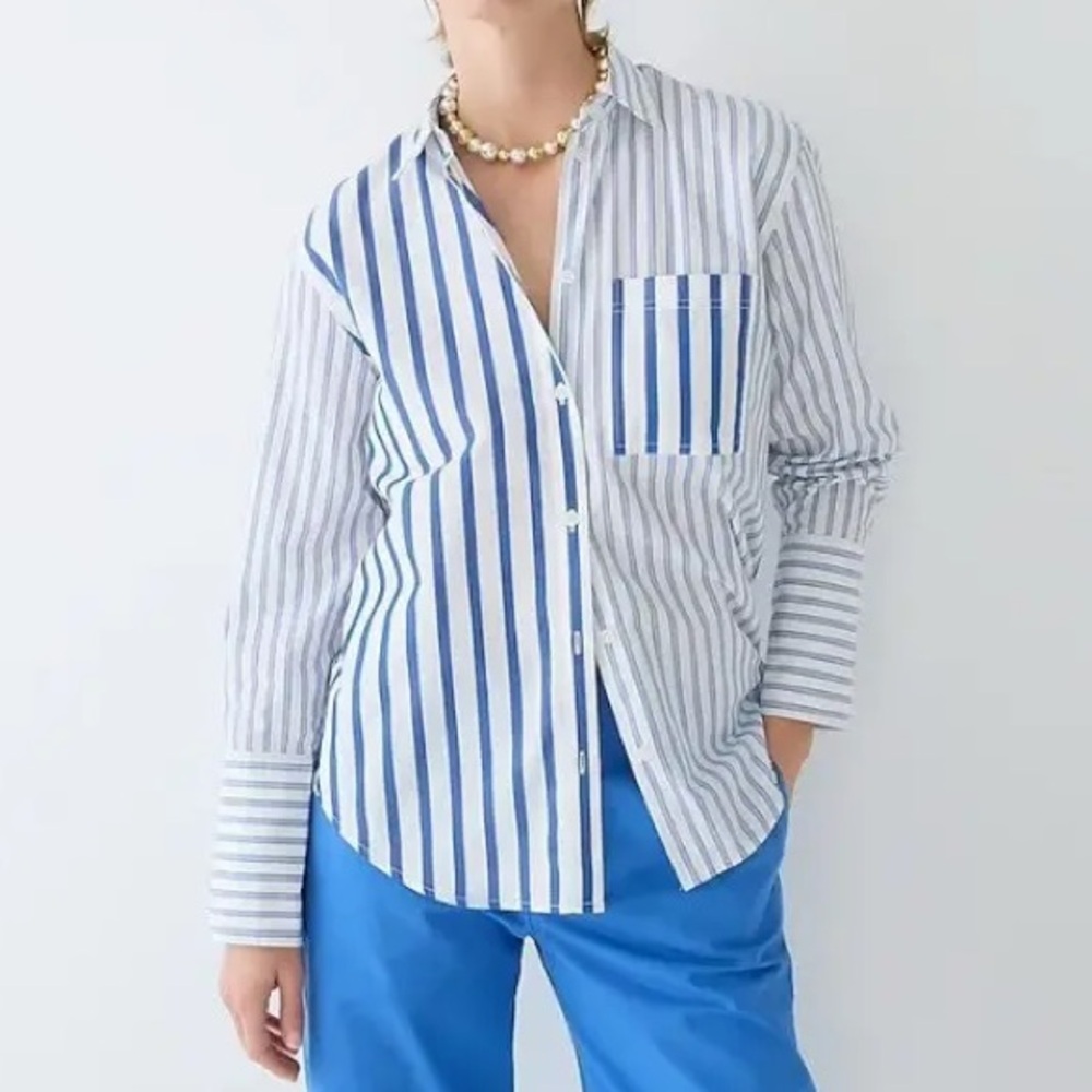 J. Crew Garçon shirt in cocktail stripe cotton poplin